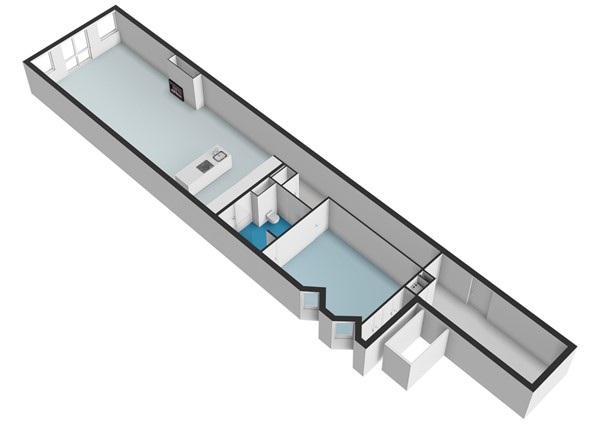 Floor plan - Prinsengracht 1033G, 1017 KP Amsterdam 